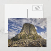 Carte Postale Monument national de Devils Tower (Devant / Derrière)
