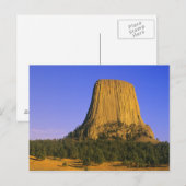 Carte Postale Monument national de Devils Tower dans le Wyoming (Devant / Derrière)