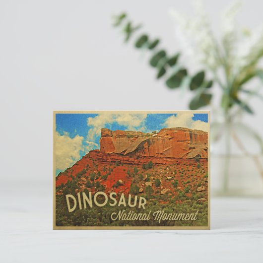 Carte Postale Monument national de Dinosaur (Debout devant)