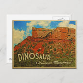 Carte Postale Monument national de Dinosaur (Devant / Derrière)