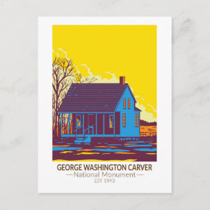 Carte Postale Monument national de George Washington Carver Vint