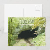 Carte Postale Monument national de la grotte Russell Alabama (Devant / Derrière)