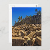 Carte Postale Monument national de la postpile du diable (Devant / Derrière)