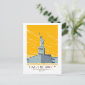 Carte Postale Monument national de la statue de la Liberté Vinta (Debout devant)