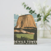 Carte Postale Monument national de la tour Devils (Debout devant)