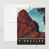 Carte Postale Monument national de Pinnacles, CA, Voyage (Devant / Derrière)