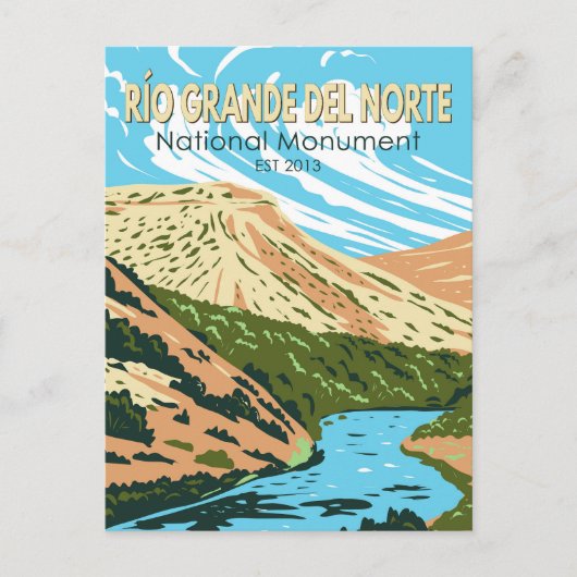 Carte Postale Monument national de Río Grande del Norte Nouveau- (Devant)
