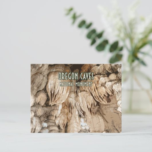 Carte Postale Monument national des grottes de l'Oregon (Debout devant)