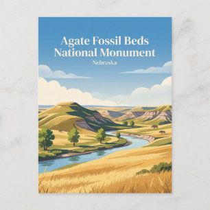 Carte Postale Monument national des lits fossiles d'Agate Nebras