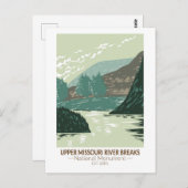 Carte Postale Monument national des Upper Missouri River Breaks (Devant / Derrière)