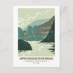 Carte Postale Monument national des Upper Missouri River Breaks