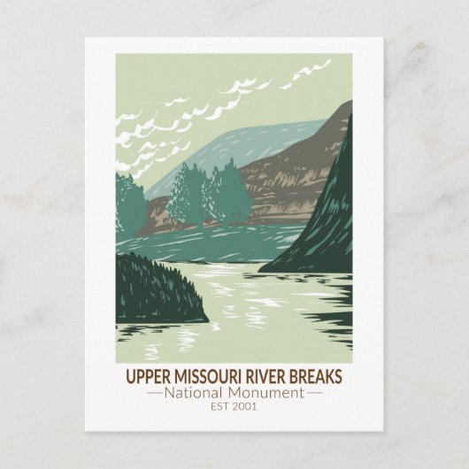 Carte Postale Monument national des Upper Missouri River Breaks (Devant)
