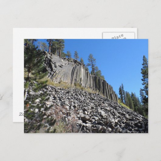 Carte Postale Monument national du Devils Postpile (Devant / Derrière)