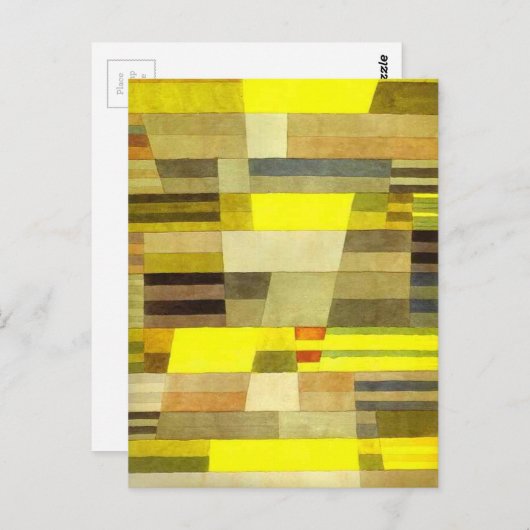 Carte Postale Monument par Paul Klee (Devant / Derrière)