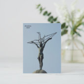 Carte Postale Monument pour la paix des enfants à Hiroshima, Jap (Debout devant)