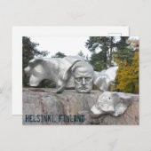 Carte Postale Monument Sibelius, Helsinki, Finlande (Devant / Derrière)