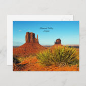 Carte Postale Monument Valley, Arizona (Devant / Derrière)