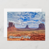 Carte Postale Monument Valley, Arizona, États-Unis (Devant / Derrière)