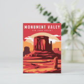 Carte Postale Monument Valley Arizona Paint (Debout devant)