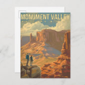 Carte Postale Monument Valley, Arizona Vintage (Devant / Derrière)