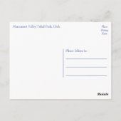 Carte Postale Monument Valley Navajo Tribal Park Utah USA (Dos)