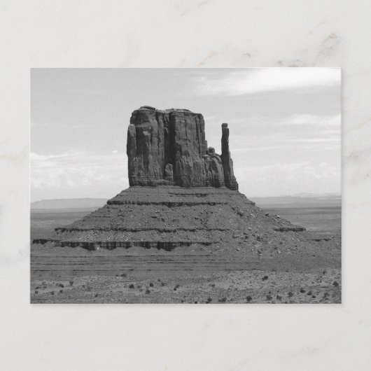 Carte Postale Monument Valley (noir et blanc) (Devant)