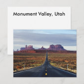 Carte postale Monument Valley Utah (Devant / Derrière)