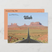 Carte Postale Monument Valley Utah (Devant / Derrière)