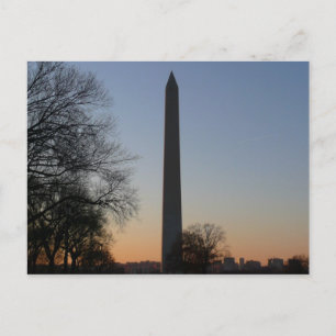 Carte Postale Monument Washington au coucher du soleil à DC