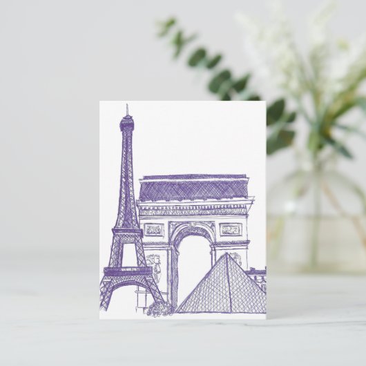 Carte Postale Monumentos de Paris (Debout devant)