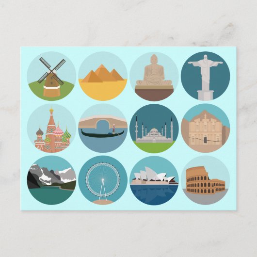 Carte Postale Monuments (Devant)