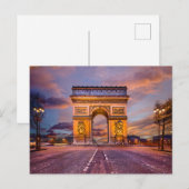 Carte Postale Monuments | Arc de Triomphe, Paris France (Devant / Derrière)