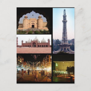 Carte postale Monuments de Lahore, Punjab, Pakista