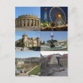 Carte Postale Monuments de Stuttgart, Allemagne (Devant)