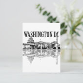 Carte Postale Monuments de Washington Dc sur la ligne d'horizon (Debout devant)