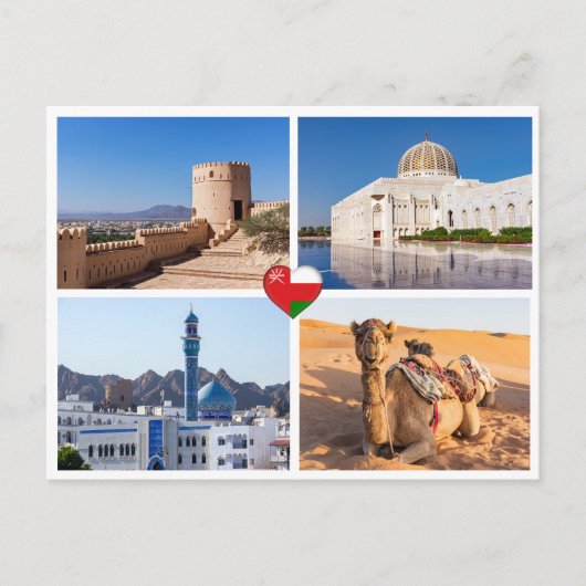Carte Postale Monuments du Sultanat d'Oman (Devant)