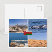 Carte Postale Monuments du Sultanat d'Oman (Devant / Derrière)