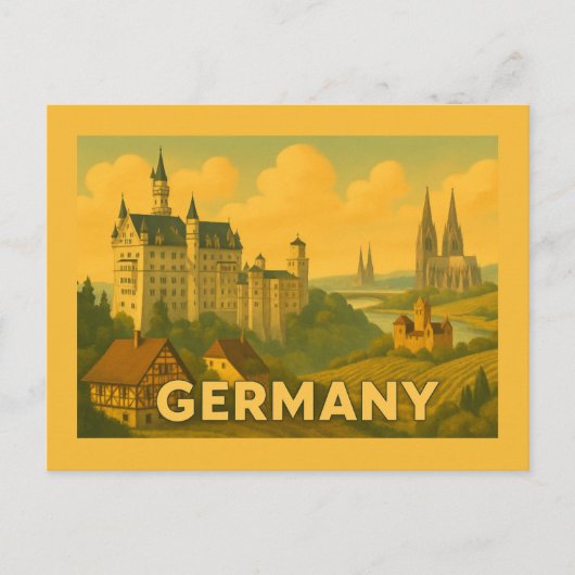 Carte Postale Monuments Historiques Allemands de Style Ancien (Devant)