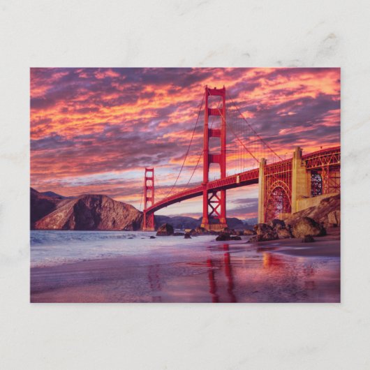 Carte Postale Monuments | Le Golden Gate San Francisco, CA (Devant)