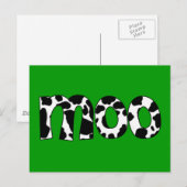 CARTE POSTALE MOO (Devant / Derrière)