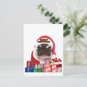 Carte Postale Moo Deng Hippo Noël (Debout devant)