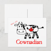 Carte postale Moo, Eh (Devant / Derrière)