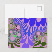 Carte Postale Mood rose et violet (Devant / Derrière)