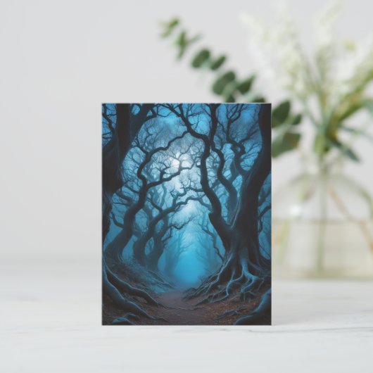 Carte Postale Moody Forest Gnarled Trees (Debout devant)