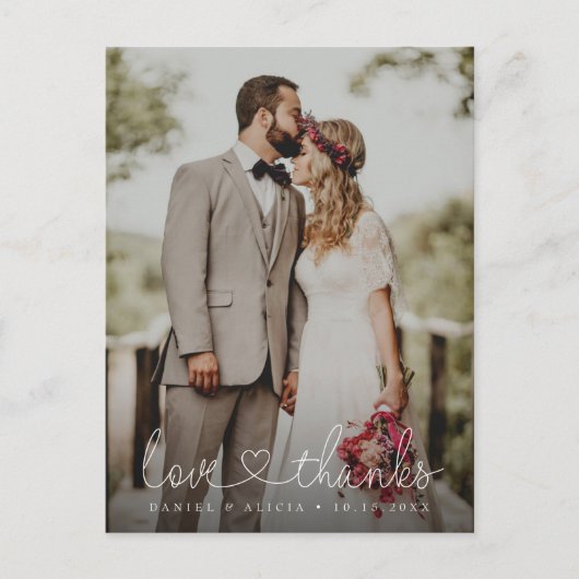 Carte Postale Moody Vertical Photographie Mariage Amour et remer (Devant)