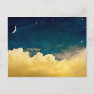 Carte Postale Moon and cloudscape