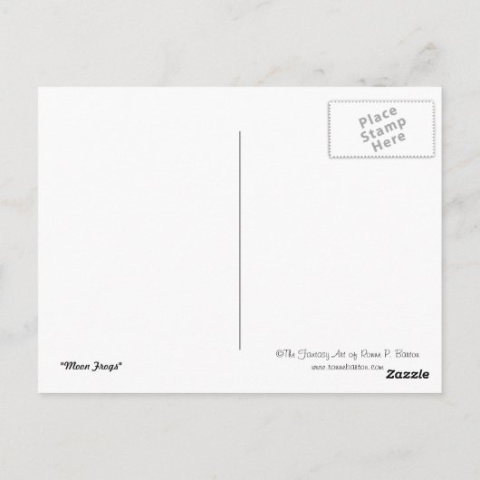 Carte postale "Moon Frogs" (Dos)