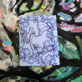 Carte Postale Moon Goddess Chat Witch Blues