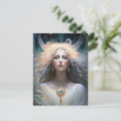 Carte Postale Moon Goddess Imaginaire Art (Debout devant)