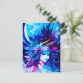 Carte Postale Moon Goddess Imaginaire japonais (Debout devant)